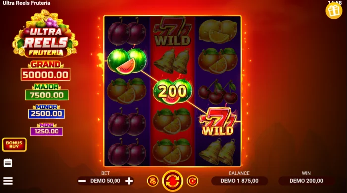 Ultra Reels Fruteria - mstari wa malipo na saba ya dhahabu